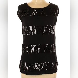 Michael Kors L sequin stripe shirt